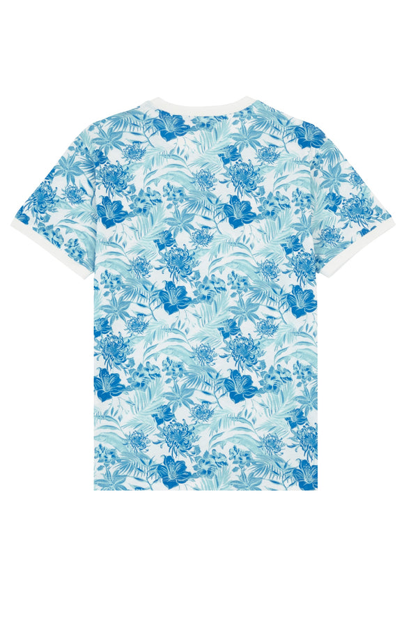 VILEBREQUIN Men Cotton T-Shirt Tahiti Flowers