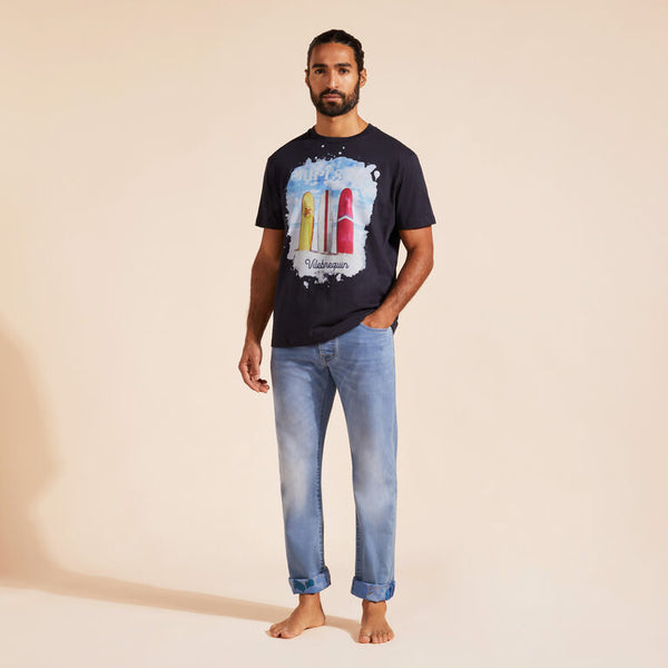 VILEBREQUIN Men Cotton T-Shirt Surf's Up