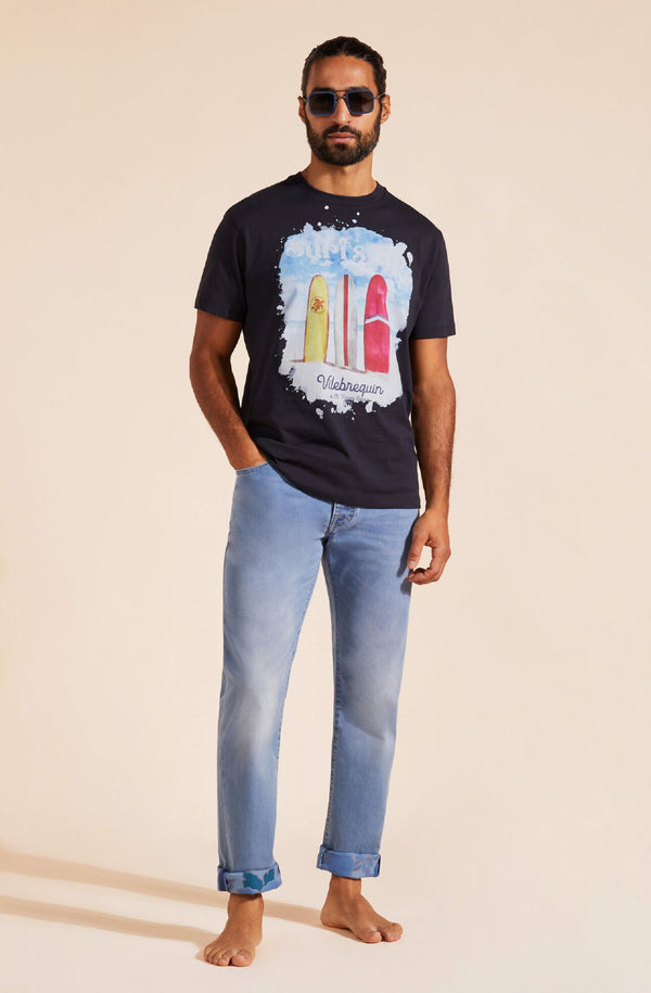 VILEBREQUIN Men Cotton T-Shirt Surf's Up