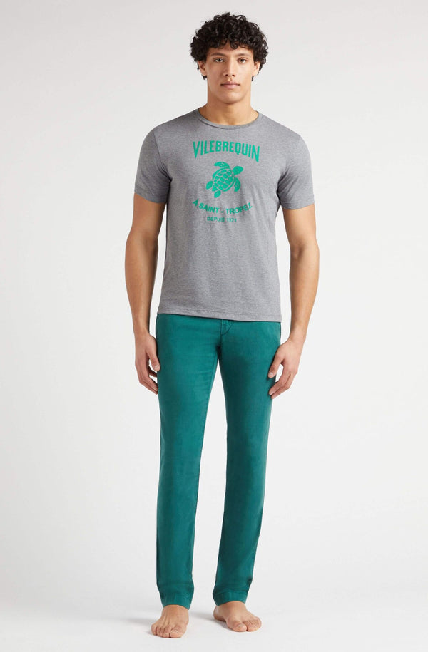 VILEBREQUIN Men Cotton T-Shirt Embossed Vilebrequin Logo