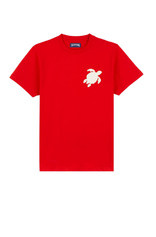 VILEBREQUIN Men Cotton T-Shirt Turtle Patch