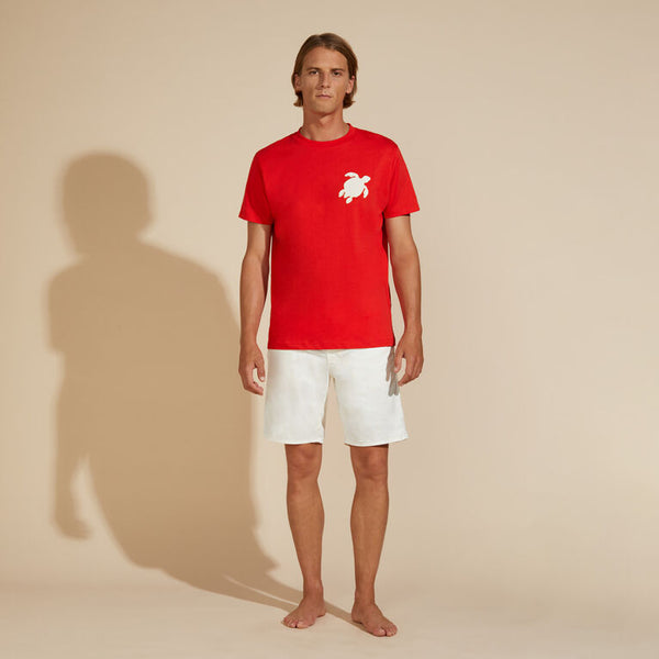 VILEBREQUIN Men Cotton T-Shirt Turtle Patch