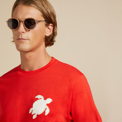 VILEBREQUIN Men Cotton T-Shirt Turtle Patch