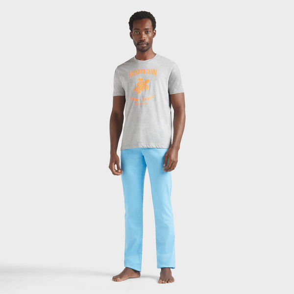 VILEBREQUIN Men Cotton T-Shirt Contrasted Placed Gummy Logo