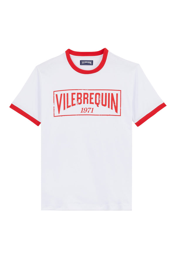 VILEBREQUIN Men Cottton Light Jersey T-Shirt Bi Color Logo