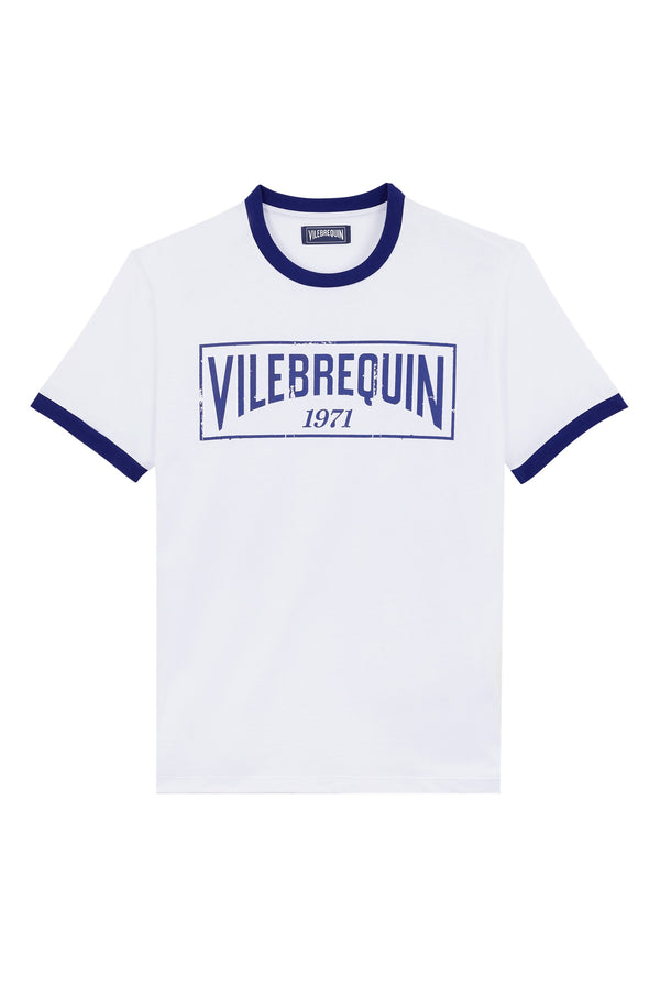 VILEBREQUIN Men Cottton Light Jersey T-Shirt Bi Color Logo
