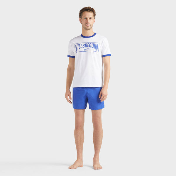 VILEBREQUIN Men Cottton Light Jersey T-Shirt Bi Color Logo