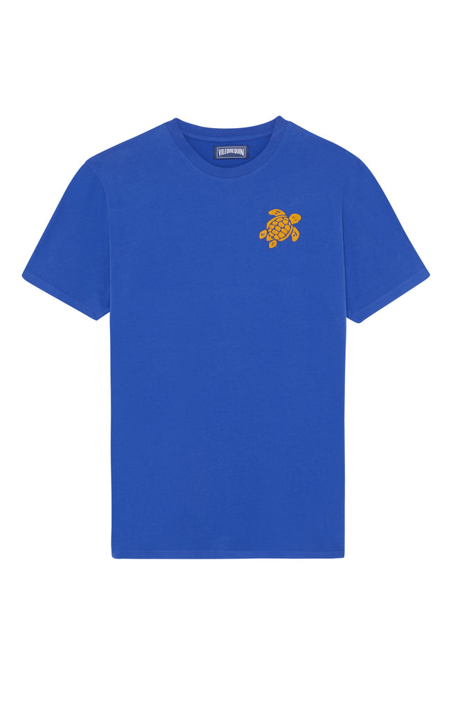 VILEBREQUIN Men Organic Cotton T-Shirt Embroidered Turtle