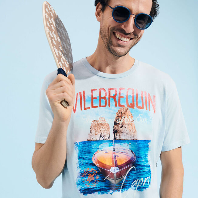 VILEBREQUIN Men Cotton T-shirt Capri