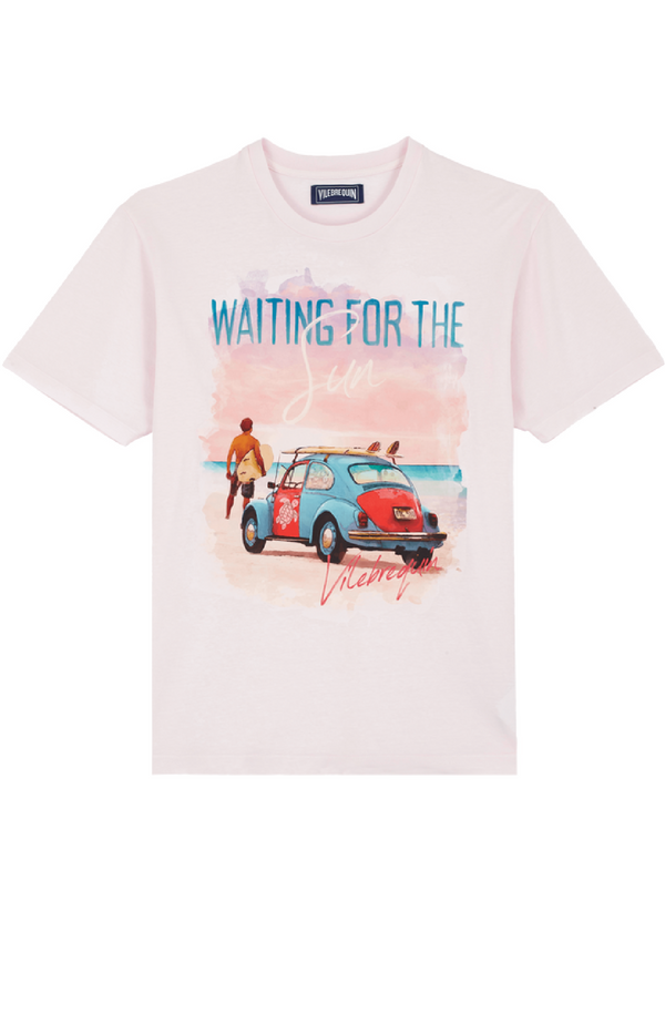 VILEBREQUIN Cotton Men T-shirt Waiting for Sun