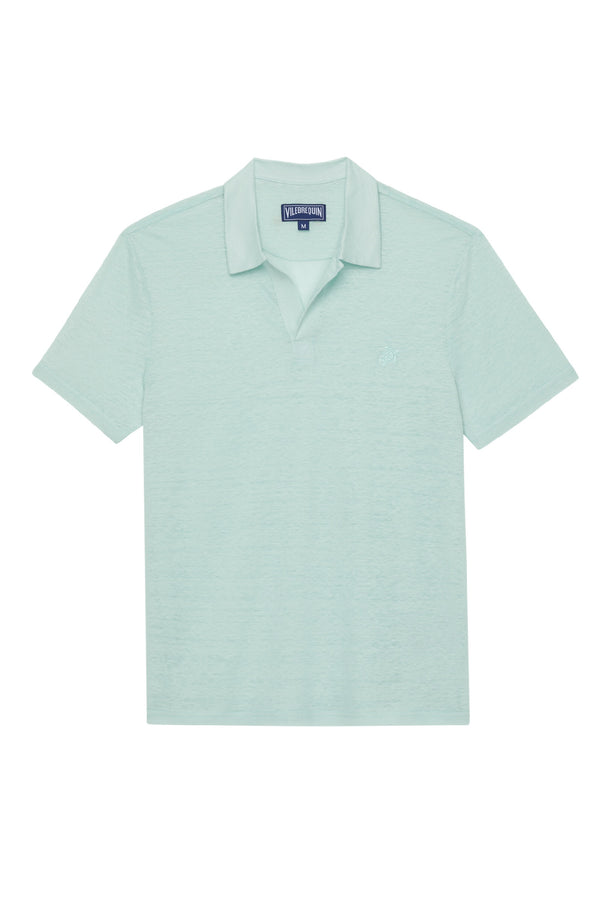VILEBREQUIN Men Linen Jersey Polo Shirt Solid
