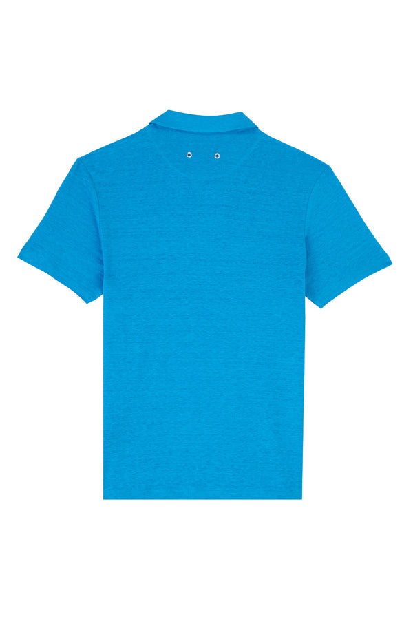 VILEBREQUIN Men Linen Jersey Polo Shirt Solid