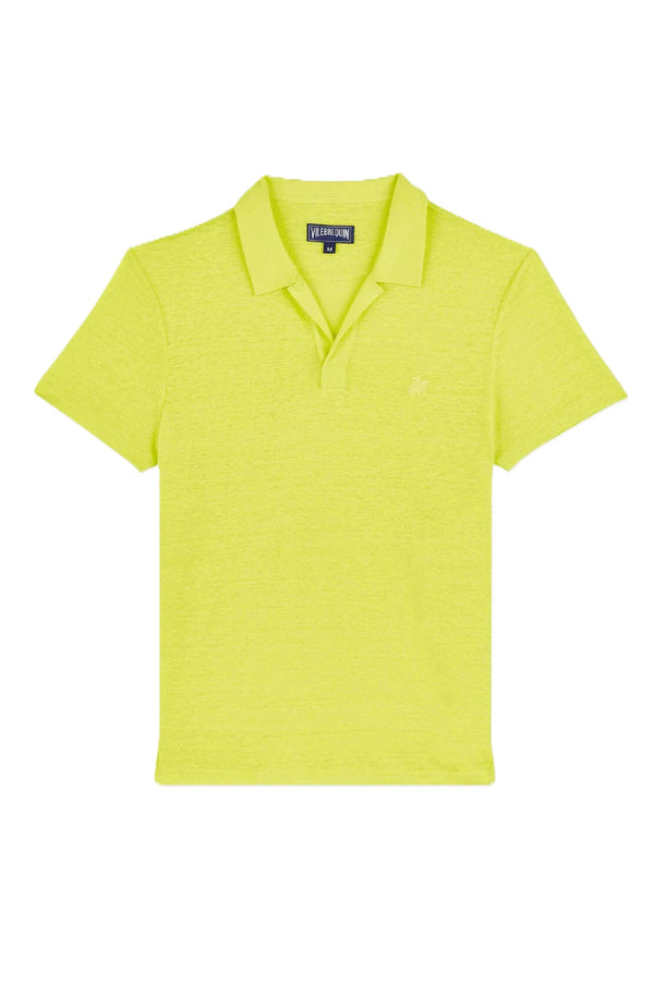 VILEBREQUIN Men Linen Jersey Polo Shirt Solid