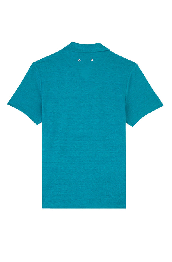 VILEBREQUIN Men Linen Jersey Polo Shirt Solid