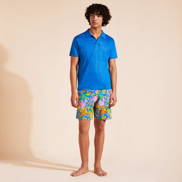 VILEBREQUIN Men Linen Jersey Polo Solid