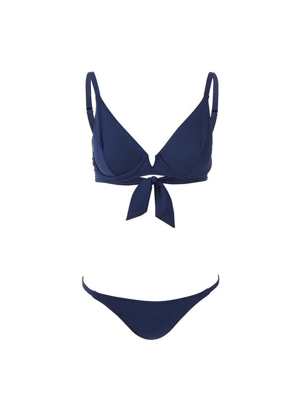 MELISSA ODABASH Women Palm Beach Navy Underwired Bikini