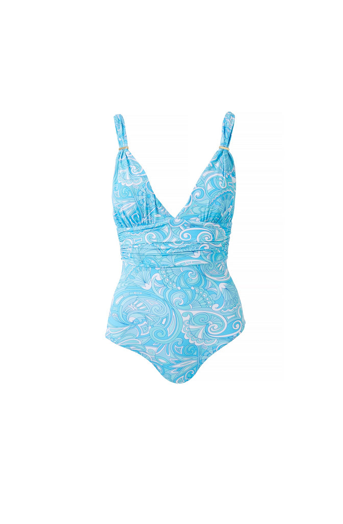 MELISSA ODABASH Panarea Blue Mirage Swimsuit