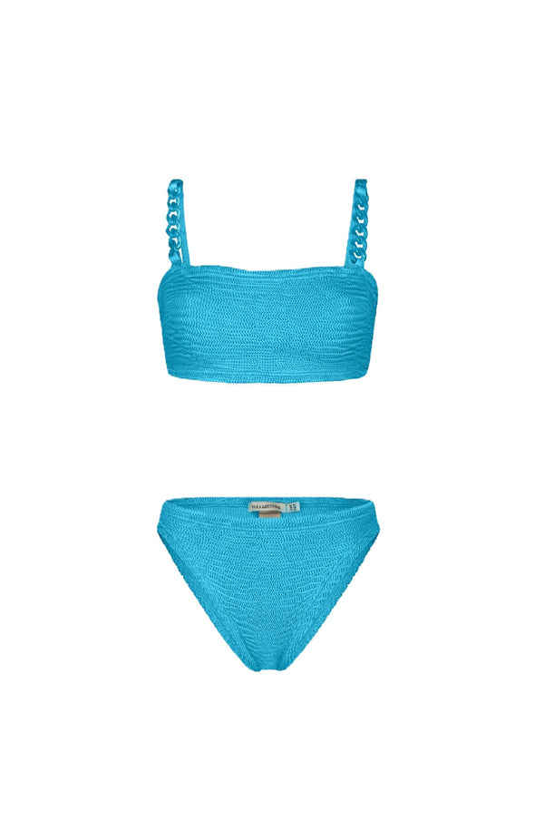 PARAMIDONNA Women Penelope Bandeau Pacific Blue Bikini
