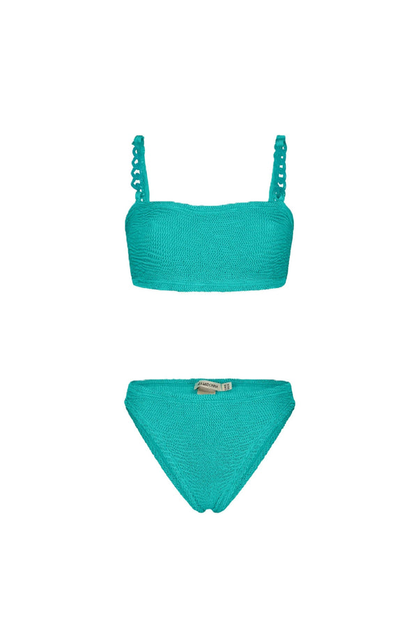 PARAMIDONNA Women Penelope Sea Green Chain Strap Bikini