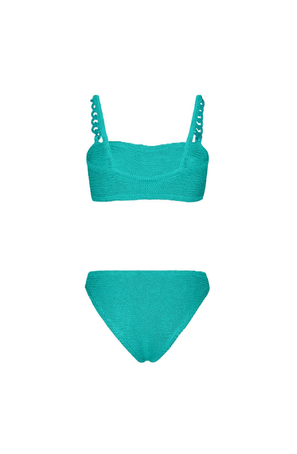 PARAMIDONNA Women Penelope Sea Green Chain Strap Bikini