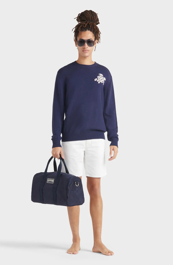 VILEBREQUIN  Men Crewneck Cotton and Cashmere Sweater Turtle