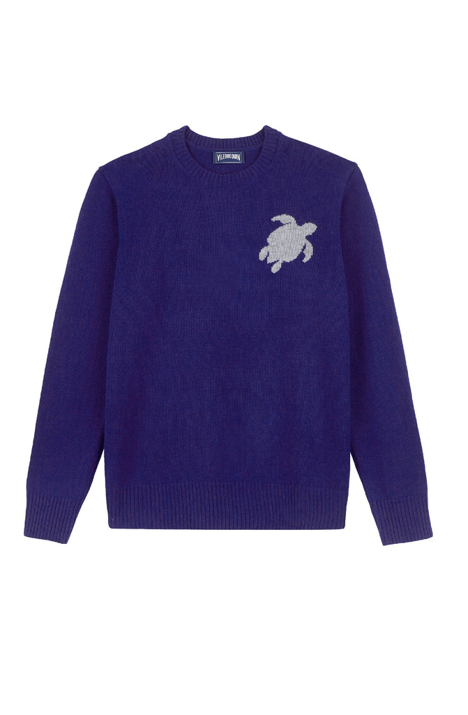 VILEBREQUIN Men Wool Cashmere Crewneck Sweater Turtle