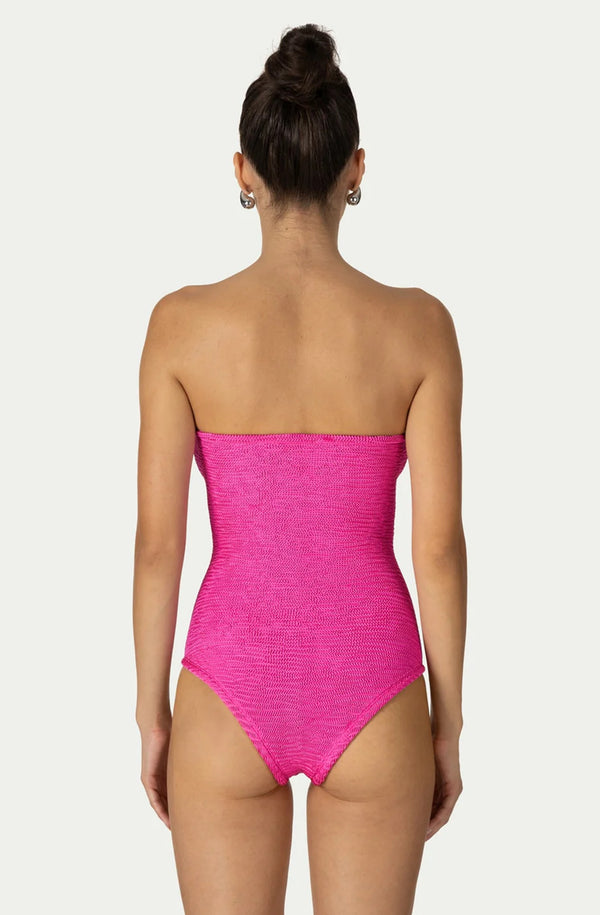 PARAMIDONNA Women Rene Fuchsia Bandeau Ring Bikini