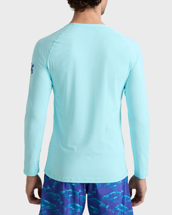 VILEBREQUIN Men UV Protection Long Sleeves Rashguard Turtle