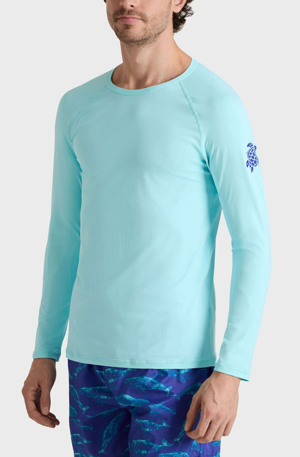VILEBREQUIN Men UV Protection Long Sleeves Rashguard Turtle