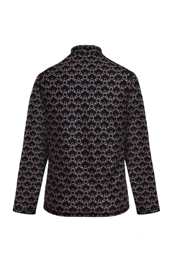 VILEBREQUIN Men Zipped Long Sleeves Rashguard Turtles Chain