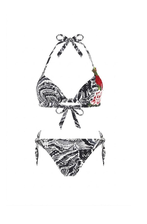 PAIN de SUCRE Women Rozen Triangle Top and Diva Tie-waist Bikini