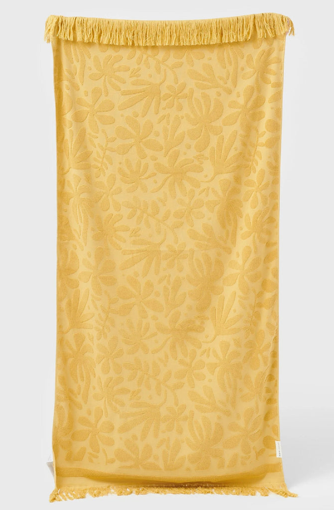 SUNNYLIFE Luxe Towel Mango Bay Golden Mustard