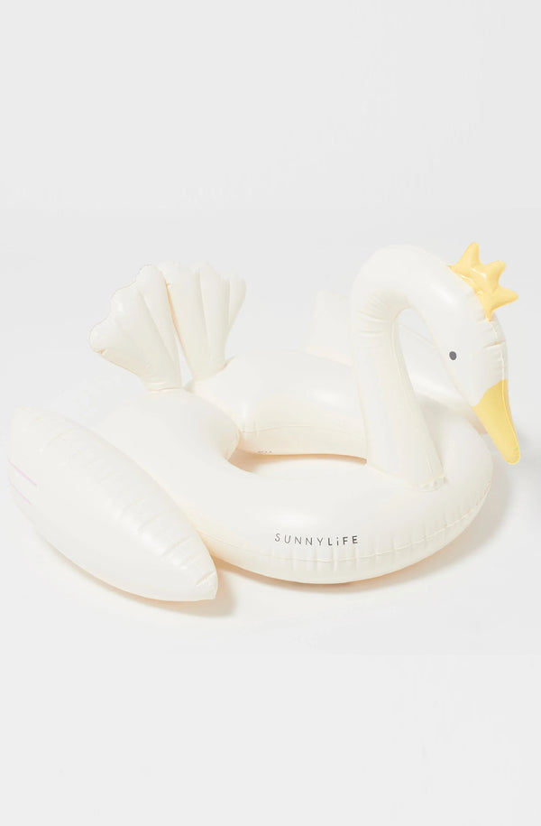 SUNNYLIFE Girls Tube Pool Ring Princess Swan Multi