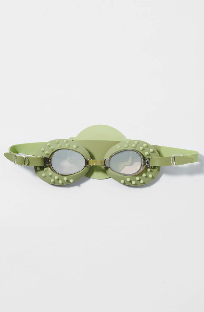 SUNNYLIFE Kids Swim Goggles Cookie The Croc Khaki