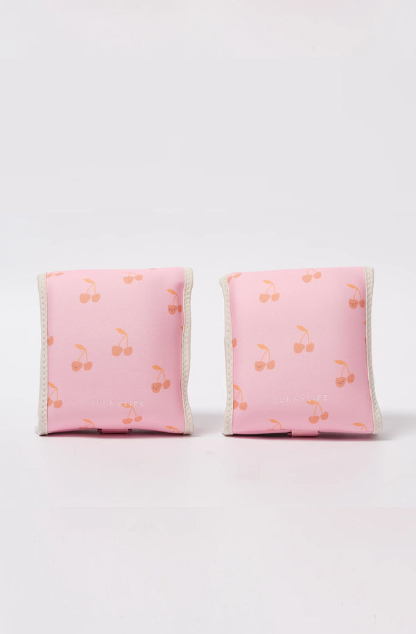 SUNNYLIFE Girls Neoprene Arm Bands Cotton Candy Cherry
