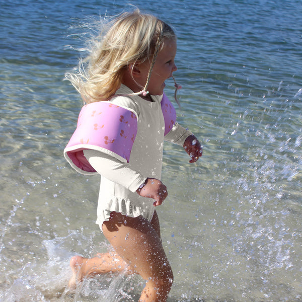 SUNNYLIFE Girls Neoprene Arm Bands Cotton Candy Cherry