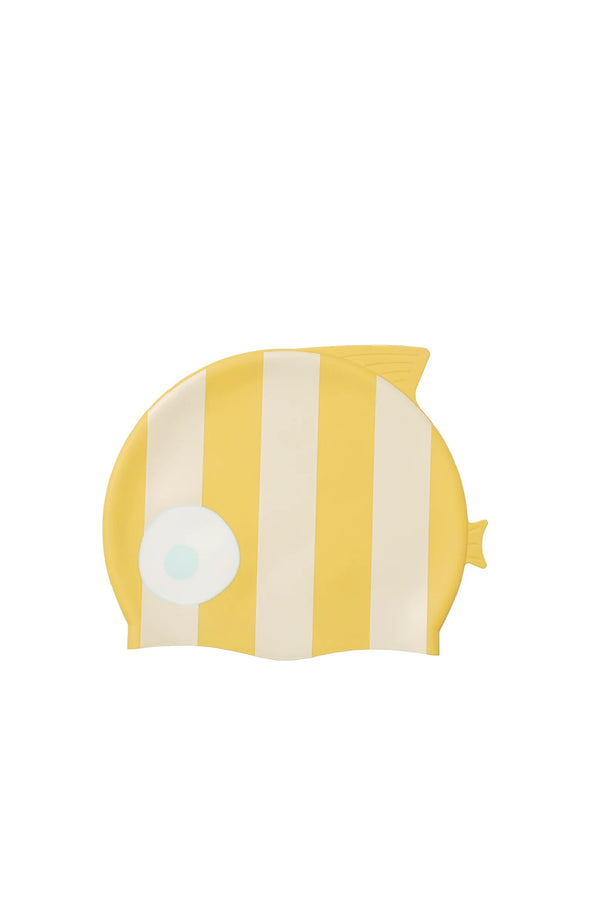 SUNNYLIFE Kids Swimming Cap - Finn the Fish Yellow