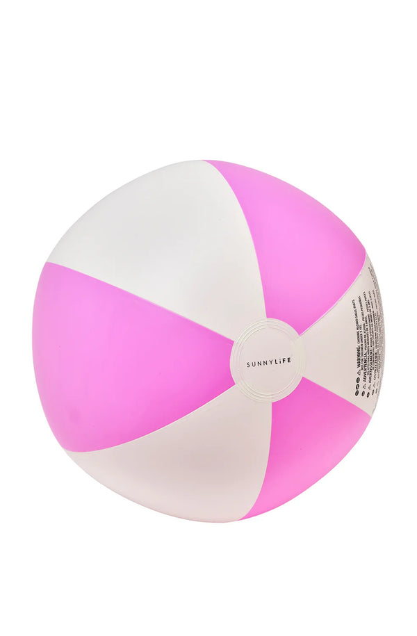 SUNNYLIFE Women Infltble Beach Ball - Pool Party Magenta