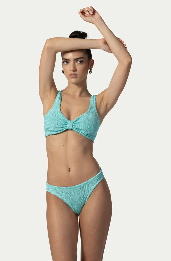 PARAMIDONNA Women Salma Aquamarine Bow Sculptural Bikini
