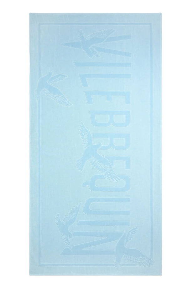 VILEBREQUIN Men Organic Cotton Beach Towel Doves - Vilebrequin x 3.PARADIS