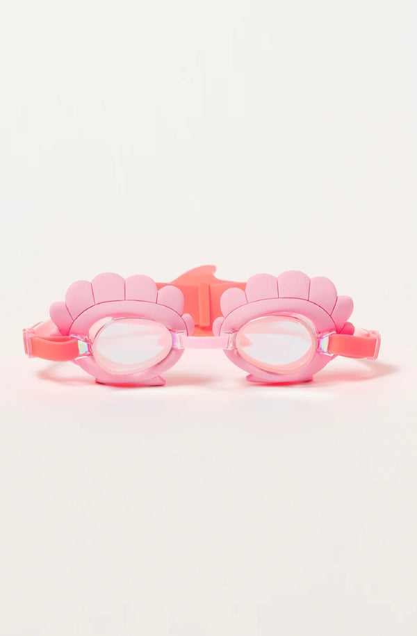 SUNNYLIFE Girls Mini Swim Goggles Melody the Mermaid Neon Strawberry