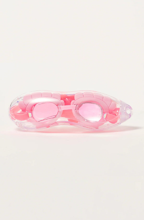 SUNNYLIFE Girls Mini Swim Goggles Melody the Mermaid Neon Strawberry