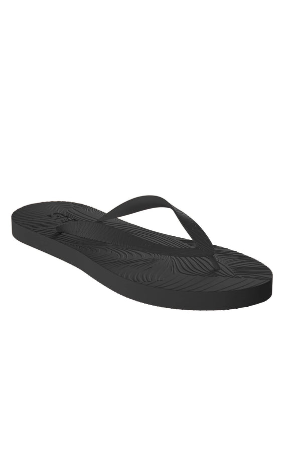 SLEEPERS Women Slim Wide Strap Black Flip Flops