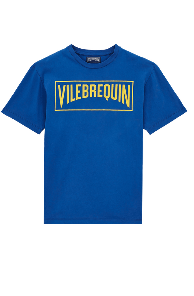 VILEBREQUIN Men Cotton T-Shirt Vilebrequin Logo Flocked