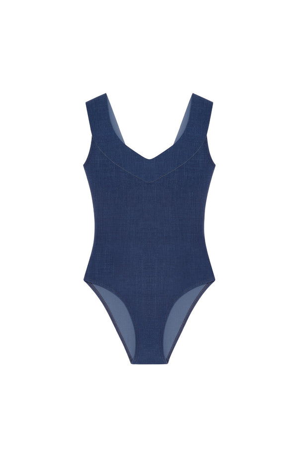 PAIN de SUCRE Women Soya Jean Cross Racer Back Swimsuit