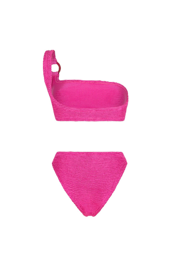 PARAMIDONNA Women Stassie Fuchsia One-Shoulder Bikini