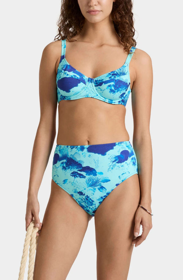 VILEBREQUIN Women High-waisted Bikini Bottom Coral Reef