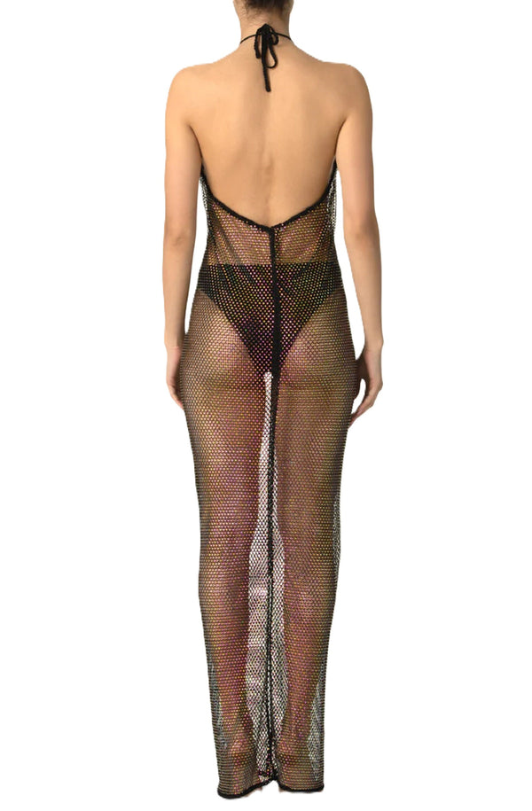 PARAMIDONNA Women Salome Crystal Black Dress