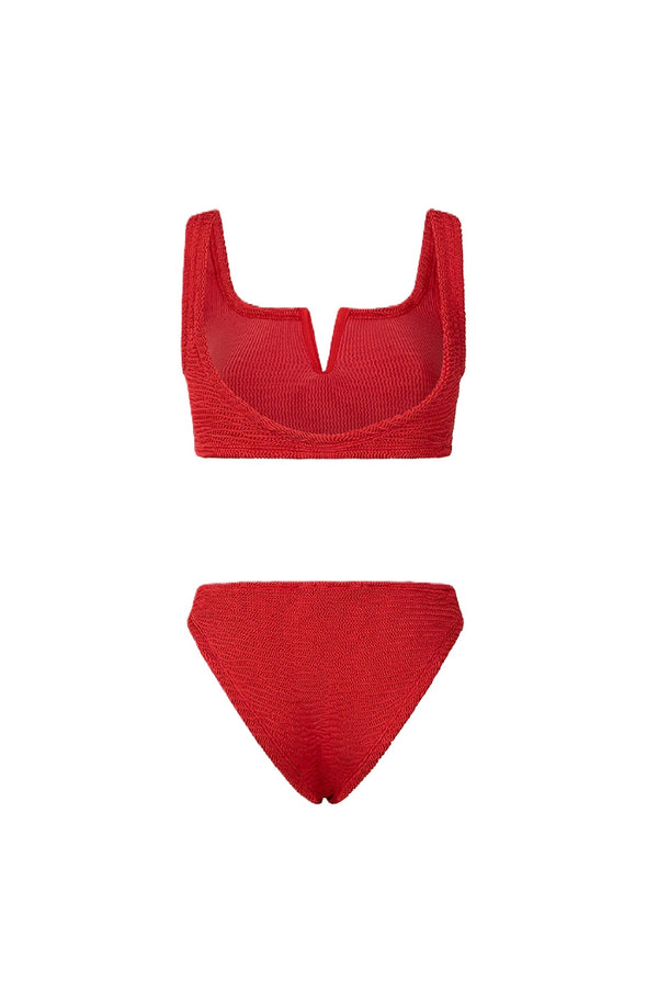 PARAMIDONNA Women Serena Chili Pepper V-Shaped  Bikini