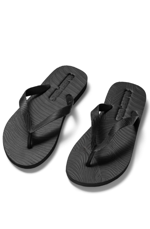 SLEEPERS Unisex Classic Black Flip Flops